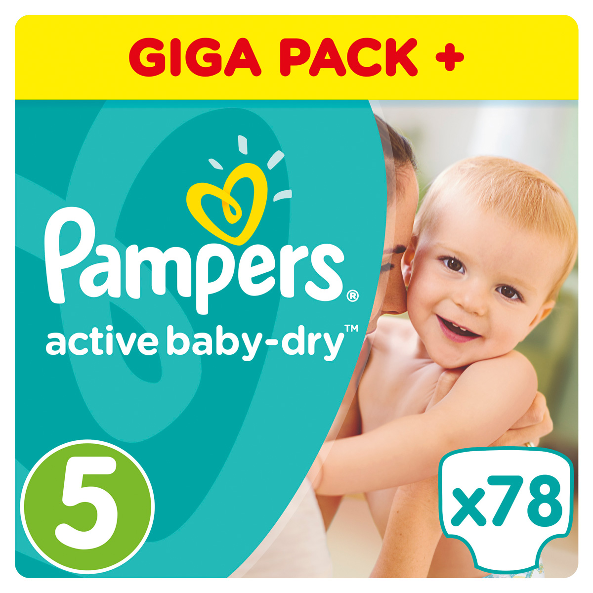 pampers active baby large 78