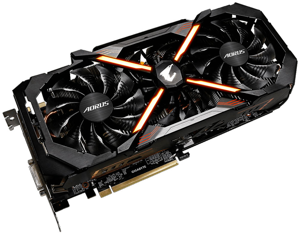 фото Видеокарта Gigabyte AORUS GeForce GTX 1080 Ti 11GB, GV-N108TAORUS-11GD