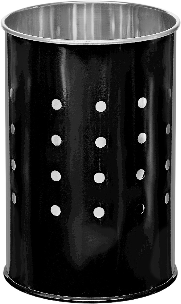 фото Подставка для столовых приборов Walmer "Holly", цвет: черный, серый, 10 х 10 х 15 см