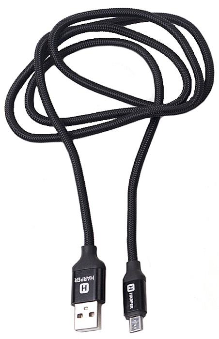 фото Harper Brch-310, Black кабель USB - microUSB (1 м)