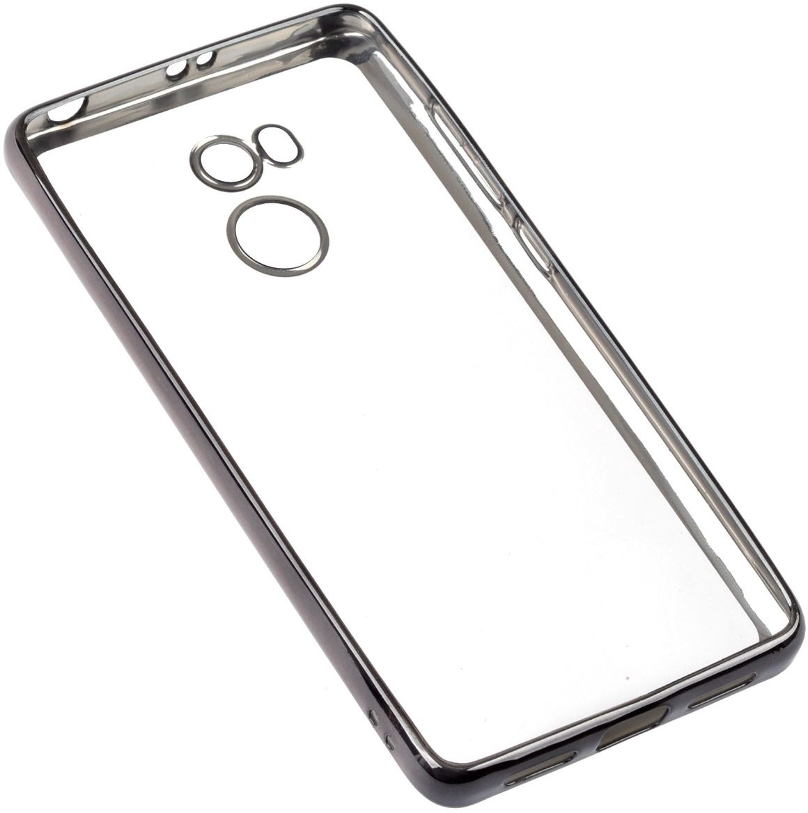 фото Skinbox Silicone Chrome Border 4People чехол для Xiaomi RedMi 4, Dark Silver