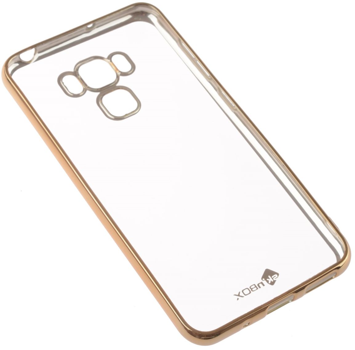 фото Skinbox Silicone Chrome Border 4People чехол для ASUS Zenfone 3 Max (ZC553KL), Gold