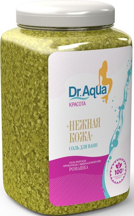 фото Dr. Aqua Соль морская ароматная "Нежная кожа", с экстрактом ромашки, 750 г