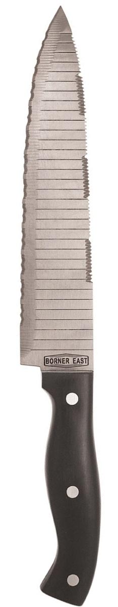 фото Нож разделочный Borner "Monster Chef", цвет: стальной, черный, длина лезвия 20 см