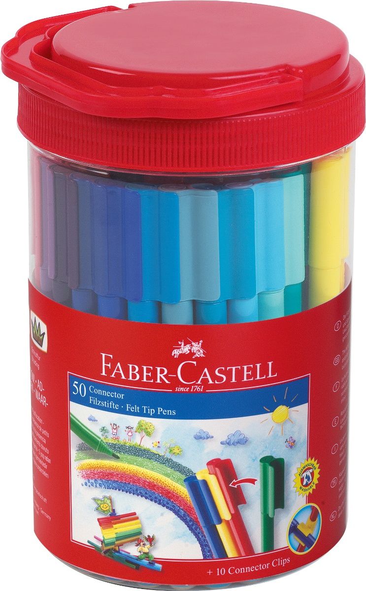 Faber-Castell Набор фломастеров Connector 50 цветов