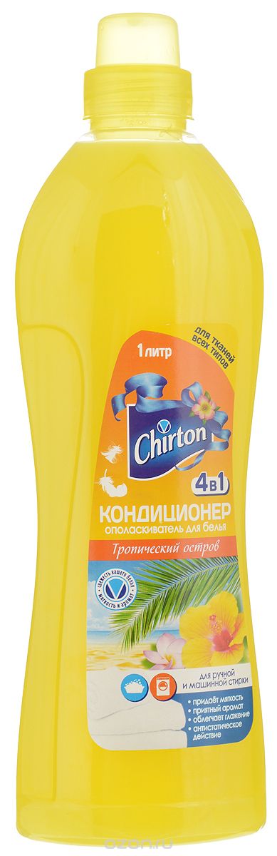 фото Кондиционер-ополаскиватель для белья Chirton "Тропический остров", 1 л