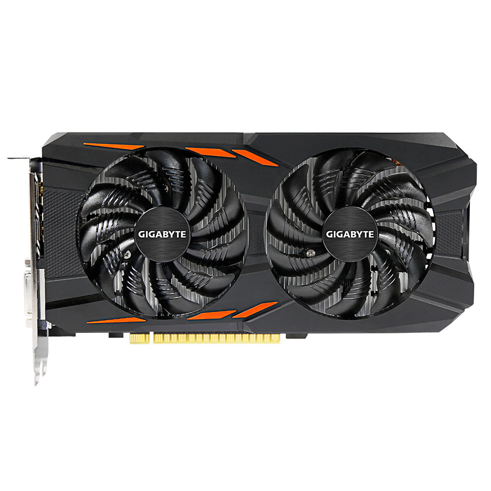 фото Видеокарта Gigabyte GeForce GTX 1050 Ti Windforce OC 4GB, GV-N105TWF2OC-4GD