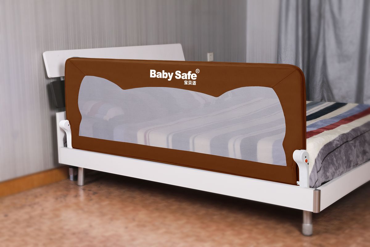 фото Baby Safe Барьер защитный для кроватки Ушки цвет коричневый 120 х 42 см