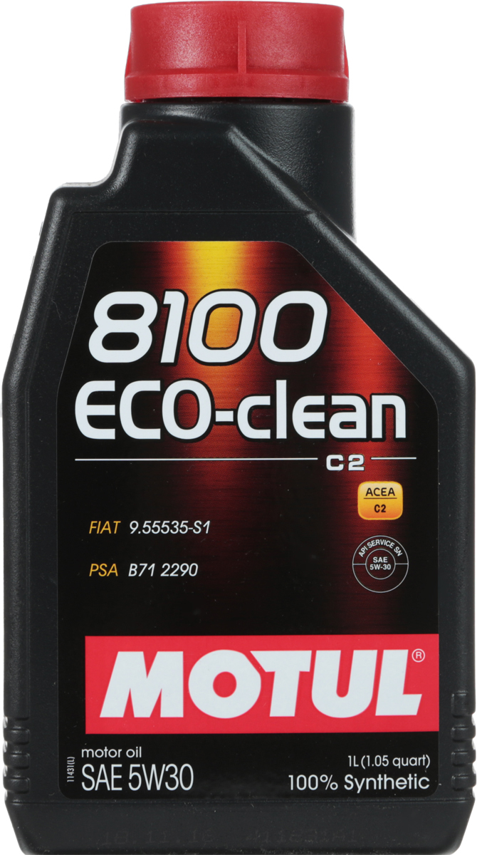 фото Масло моторное Motul "8100 Eco-Clean", синтетическое, 5W-30, 1 л