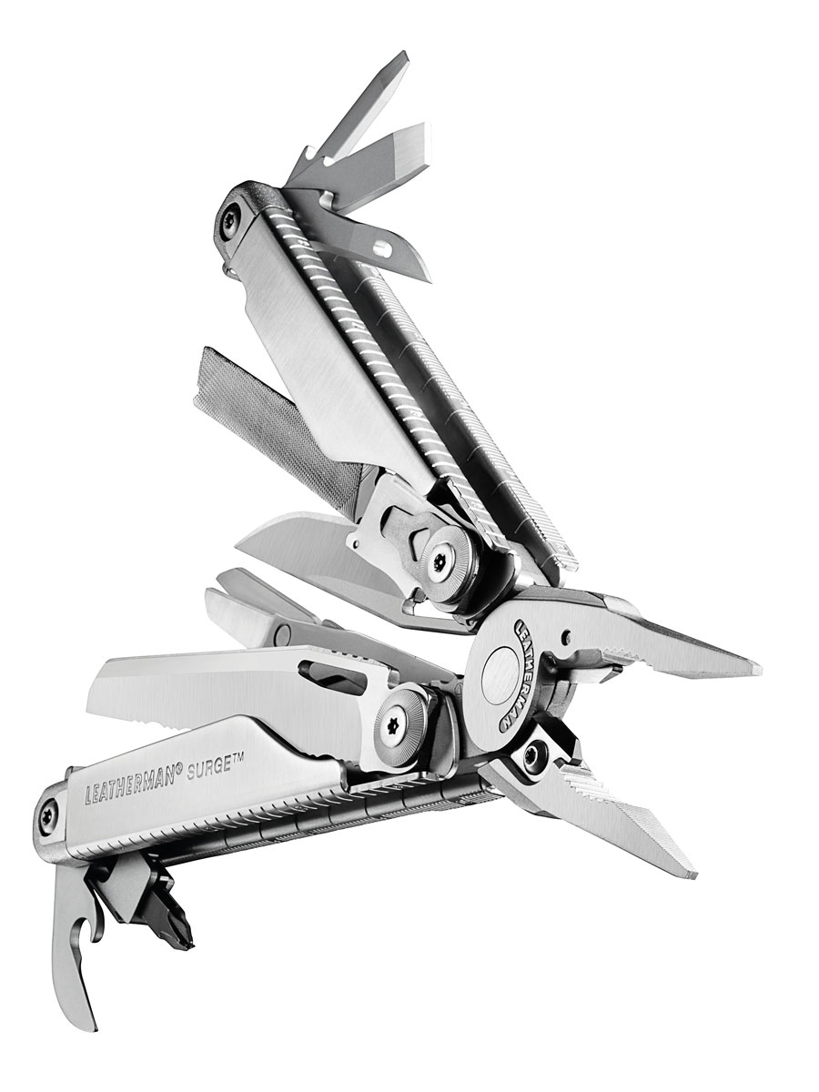 фото Мультитул Leatherman "Surge", с чехлом, цвет: стальной, 19 предметов