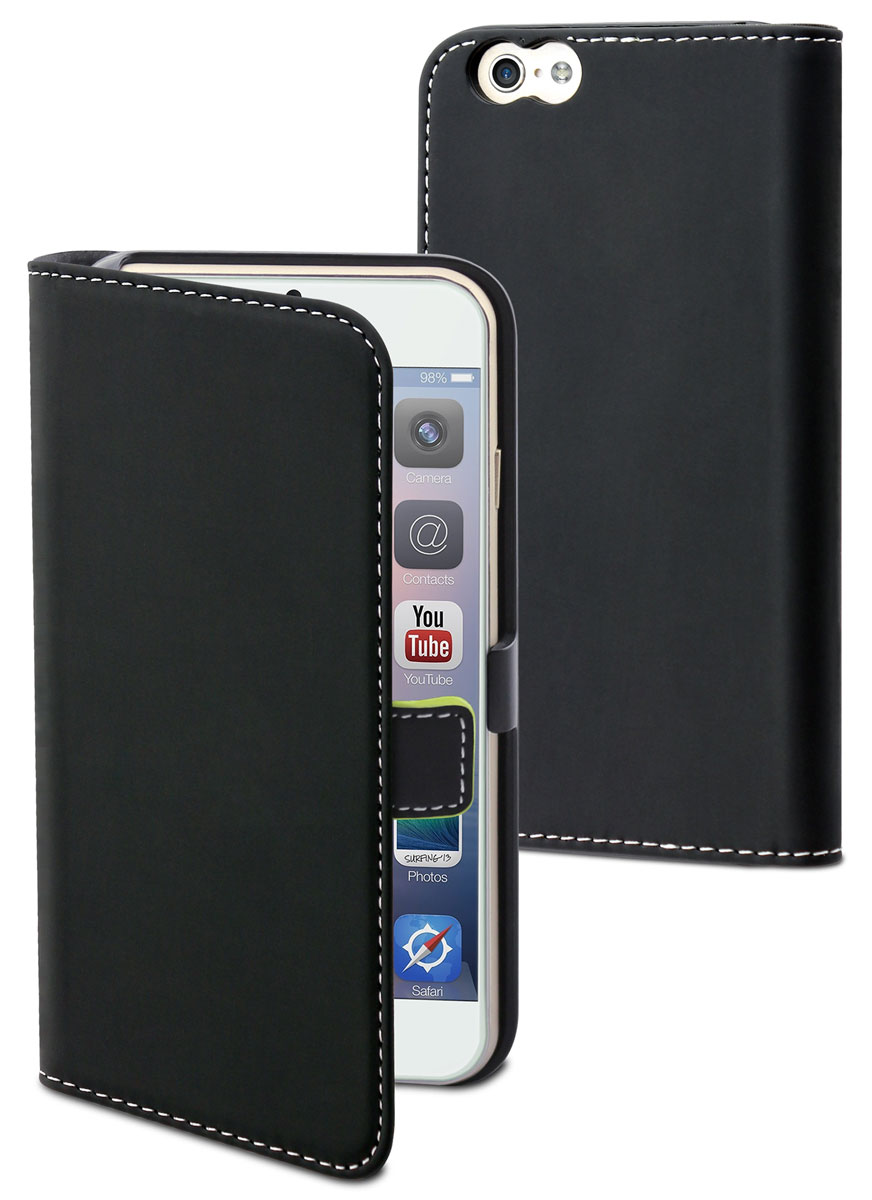 фото Muvit Smooth Slim Folio Case чехол для Apple iPhone 6 Plus/6s Plus, Black