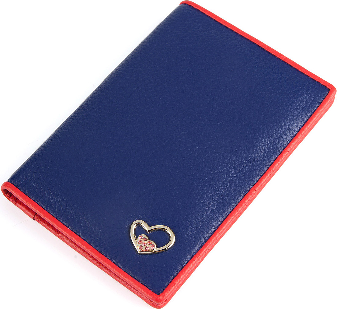 фото Обложка для паспорта женская Labbra, цвет: синий, красный. L057-0011
