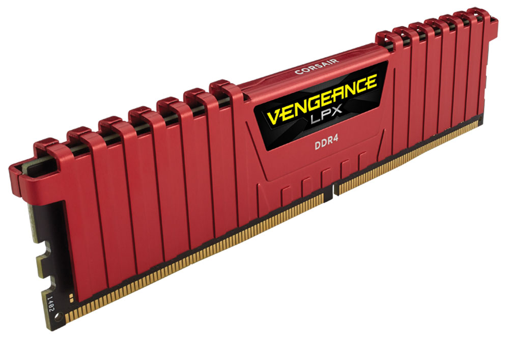 фото Комплект модулей оперативной памяти Corsair Vengeance LPX DDR4 2x4Gb 2400 МГц, Red (CMK8GX4M2A2400C14R)