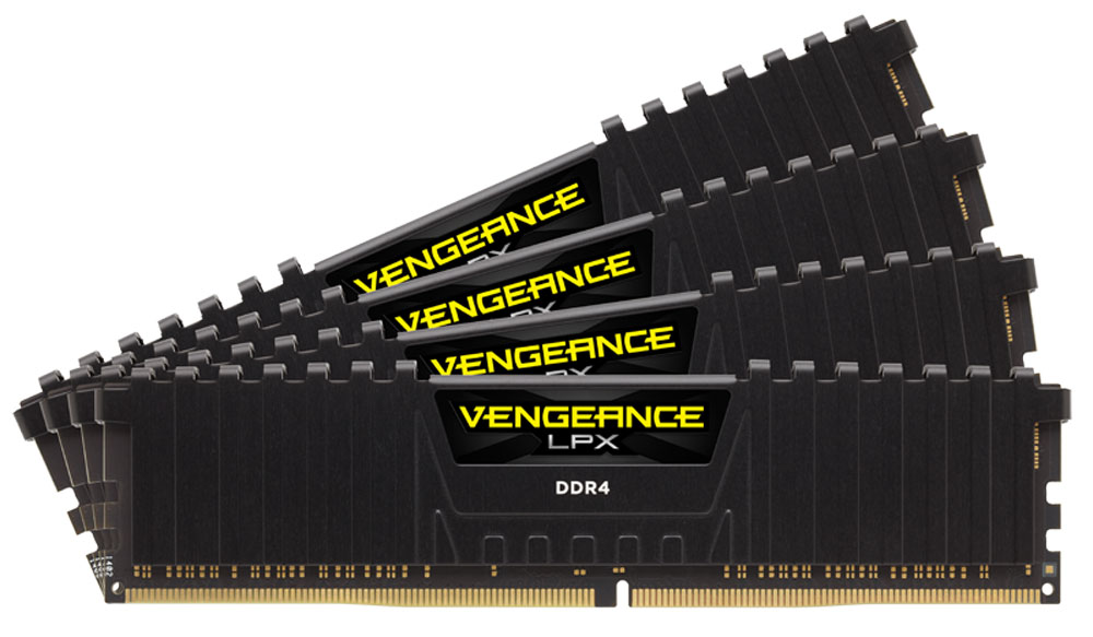 фото Комплект модулей оперативной памяти Corsair Vengeance LPX DDR4 4x8Gb 2133 МГц, Black (CMK32GX4M4A2133C13)
