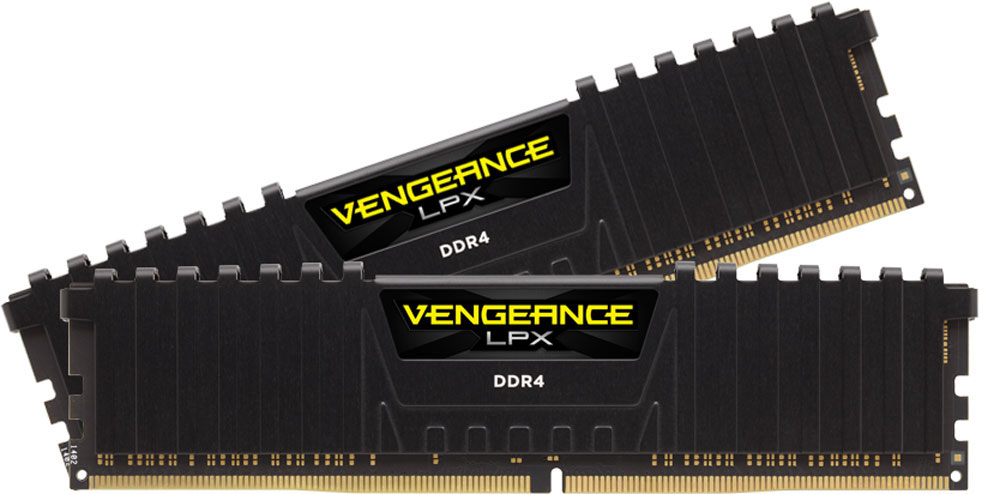фото Комплект модулей оперативной памяти Corsair Vengeance LPX DDR4 2х16Gb 2400 МГц, Black (CMK32GX4M2A2400C14)