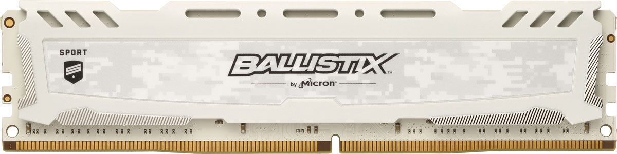 фото Crucial Ballistix Sport LT DDR4 16Gb 2666 МГц, White модуль оперативной памяти (BLS16G4D26BFSC)