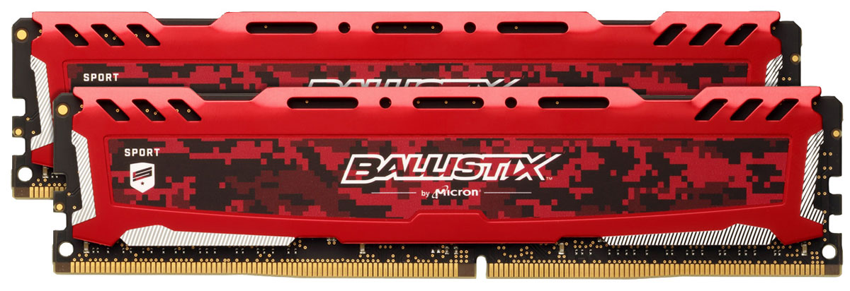 фото Комплект модулей оперативной памяти Crucial Ballistix Sport LT DDR4 2х8Gb 2400 МГц, Red (BLS2C8G4D240FSE)