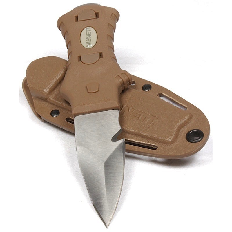 фото Нож McNett Tactical "Samish Stiletto Coyote Handle", цвет: светло-коричневый