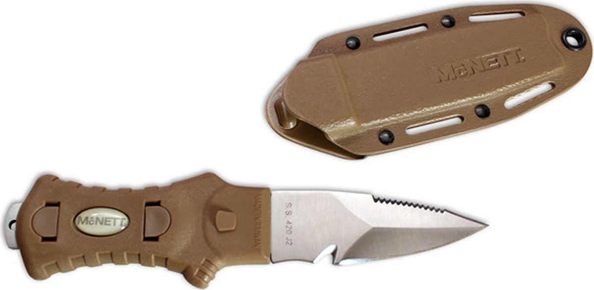 фото Нож McNett Tactical "Samish Stiletto Coyote Handle", цвет: светло-коричневый