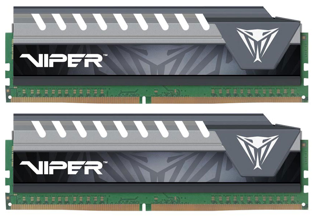 фото Комплект модулей оперативной памяти Patriot Viper Elite DDR4 2x8Gb 2133 МГц, Grey  (PVE416G213C4KGY) Patriot memory