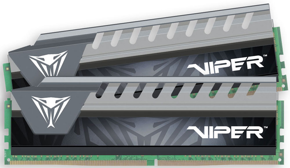 фото Комплект модулей оперативной памяти Patriot Viper Elite DDR4 2x8Gb 2133 МГц, Grey  (PVE416G213C4KGY) Patriot memory