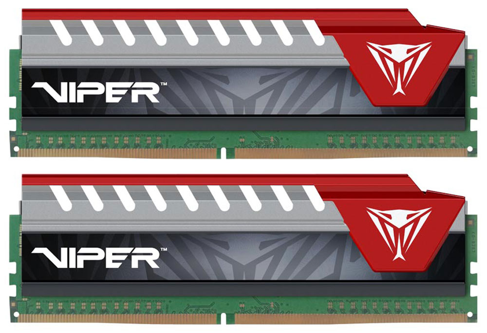 фото Комплект модулей оперативной памяти Patriot Viper Elite DDR4 2x8Gb 2800 МГц, Red (PVE416G280C6KRD) Patriot memory