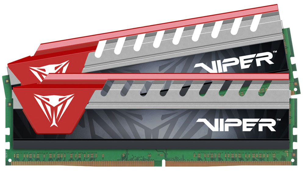 фото Комплект модулей оперативной памяти Patriot Viper Elite DDR4 2x8Gb 2800 МГц, Red (PVE416G280C6KRD) Patriot memory