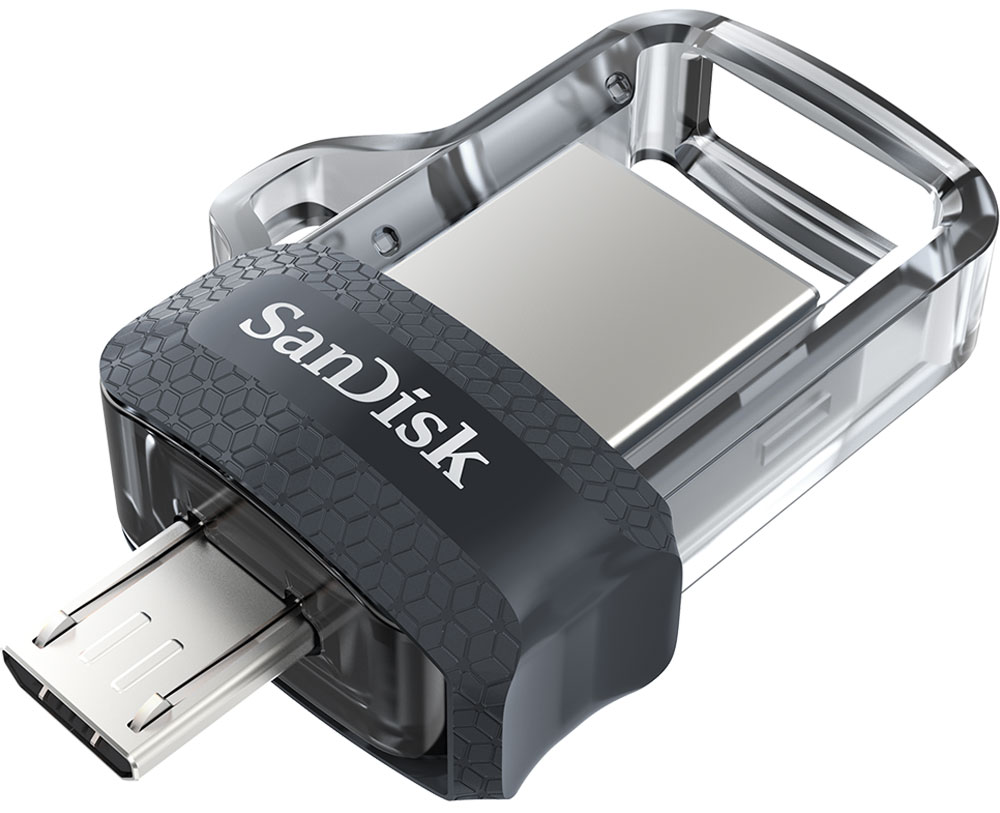 фото SanDisk Ultra Dual M3.0 64GB, Black USB-накопитель