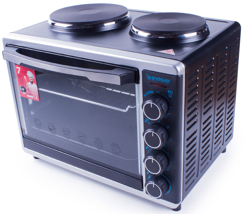 Мини-печь Endever Endever Danko 4015 мини-печь, серый металлик, черный ...