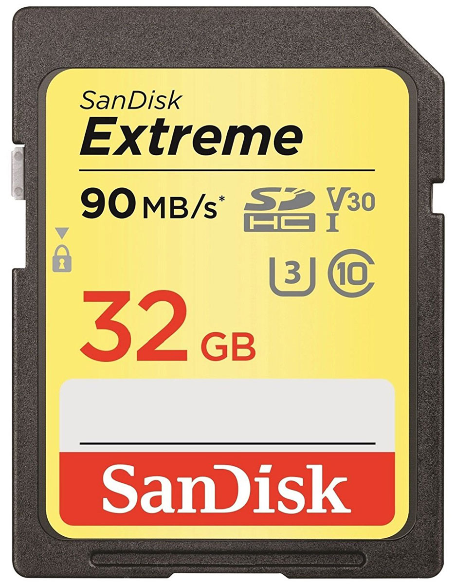 фото SanDisk Extreme SDHC UHS-I 32GB карта памяти