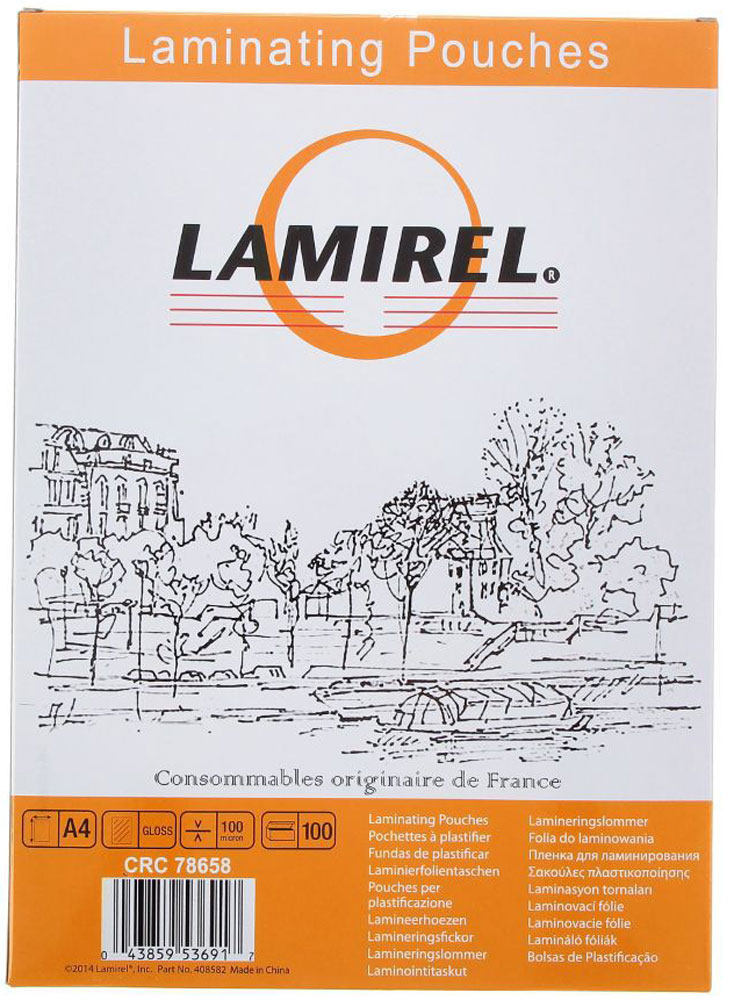 Lamirel А4 LA-78658 пленка для ламинирования, 100 мкм (100 шт) Lamirel А4 LA-78658 пленка для ламинирования, 100 мкм (100 шт)