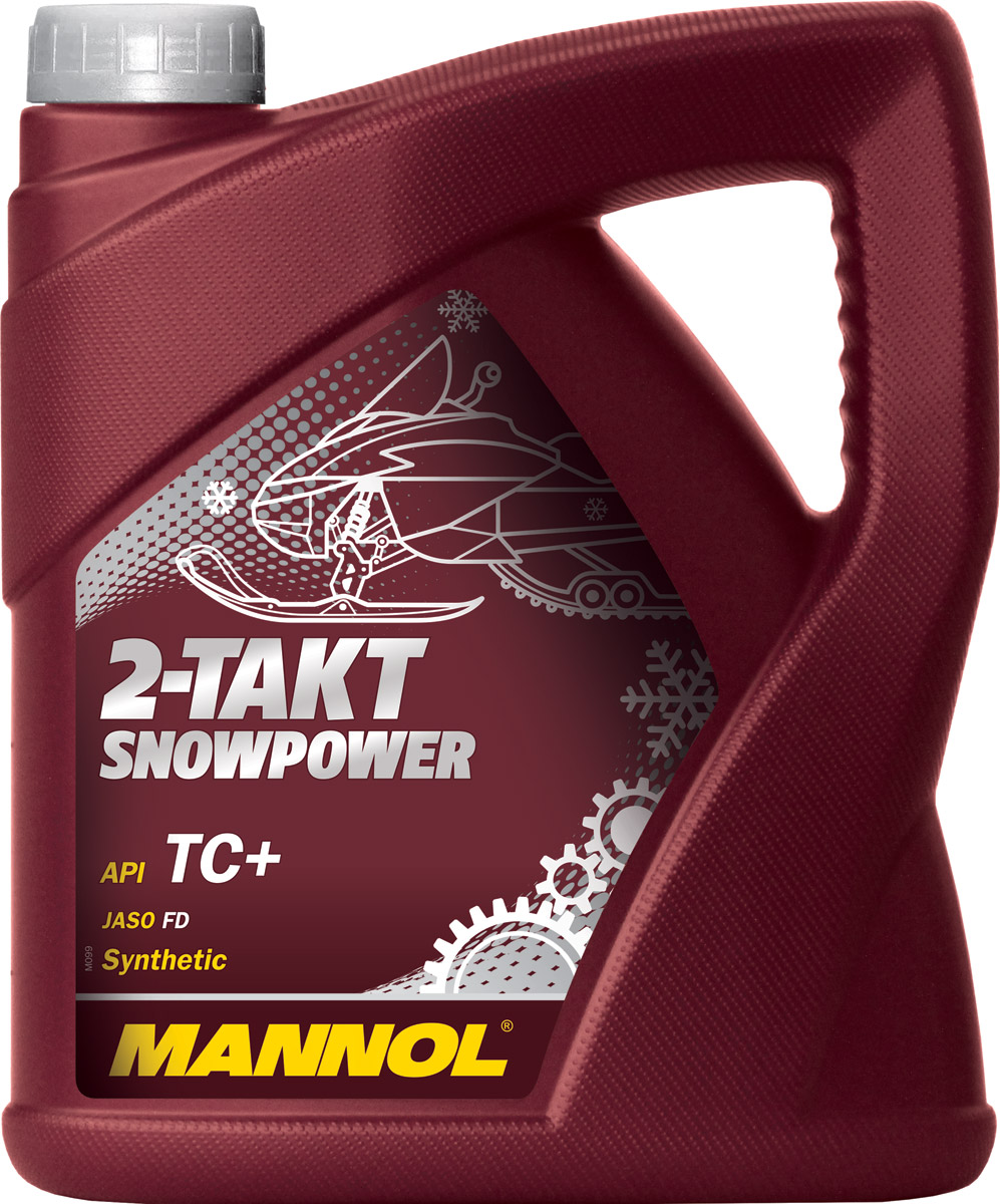 MANNOL 2-TAKT SNOWPOWER 2Т Масло моторное, Синтетическое, 4 л