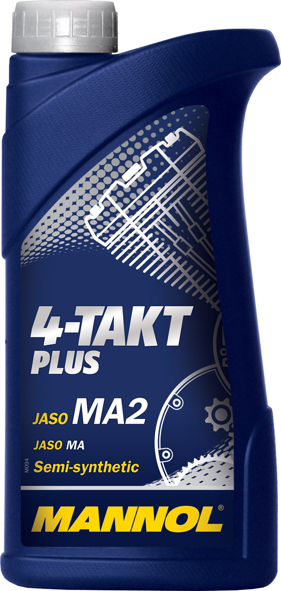 фото Масло моторное MANNOL "4-Takt Plus", полусинтетическое, 1 л