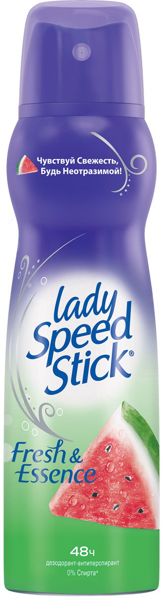 фото Lady Speed Stick Дезодорант-антиперспирант Fresh & Essence "Арбуз", женский, 150 мл