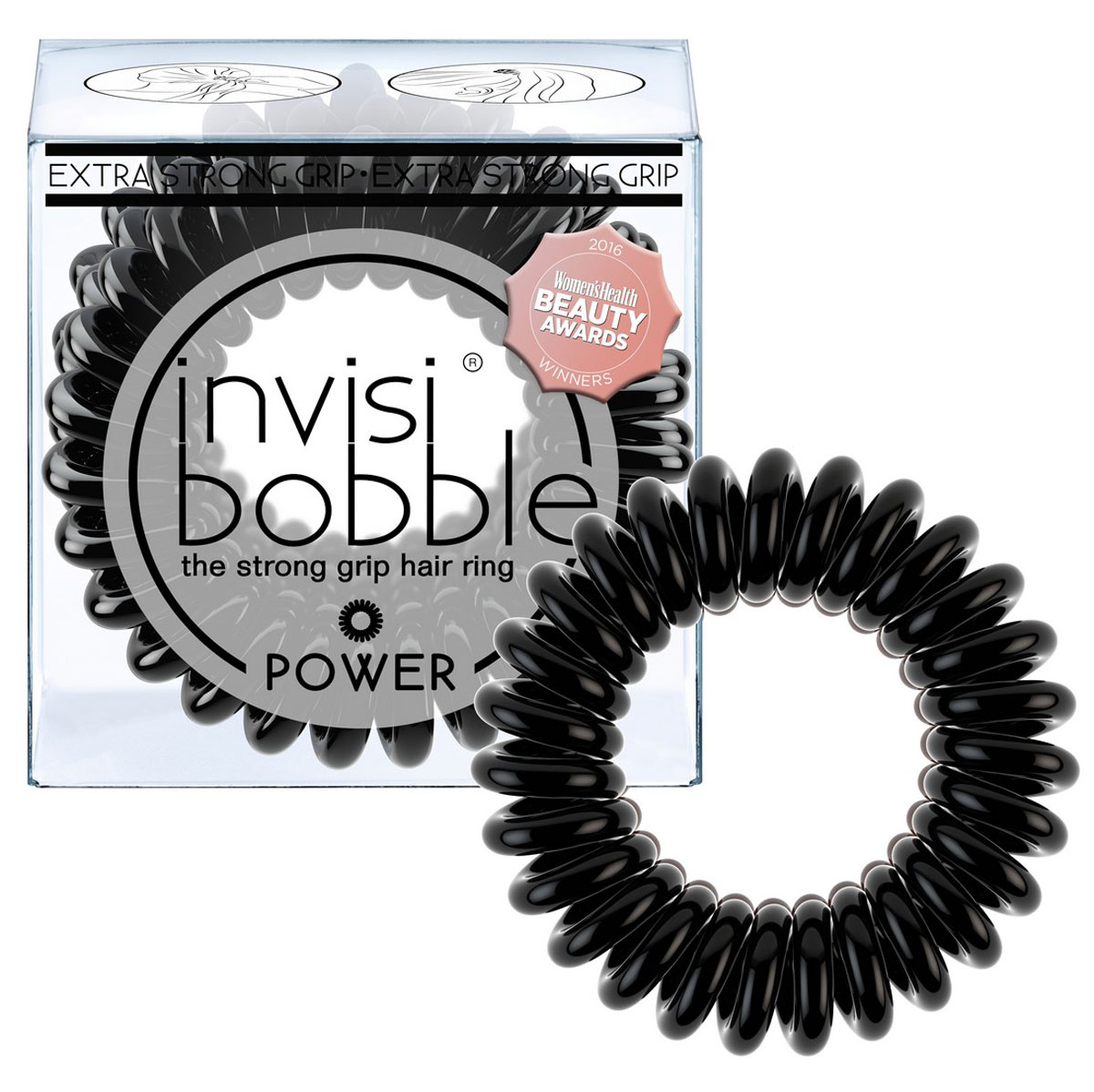 фото Invisibobble Резинка-браслет для волос Power True Black, 3 шт