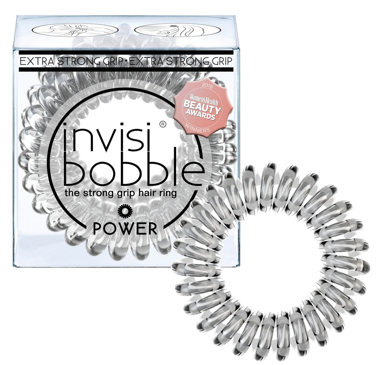 фото Invisibobble Резинка-браслет для волос Power Crystal Clear, 3 шт