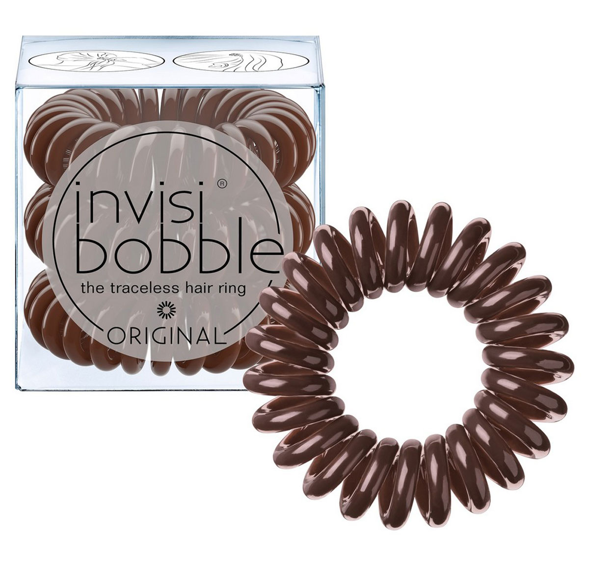 фото Invisibobble Резинка-браслет для волос Original Pretzel Brown, 3 шт