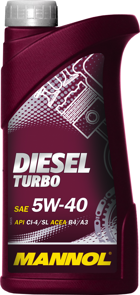 фото Масло моторное MANNOL "Diesel Turbo", 5W-40, синтетическое, 1 л