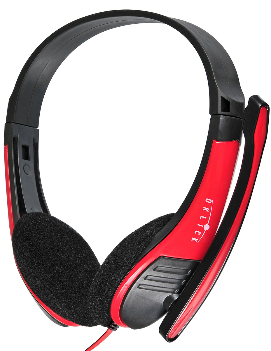 фото Компьютерная гарнитура Oklick HS-M150, Black Red