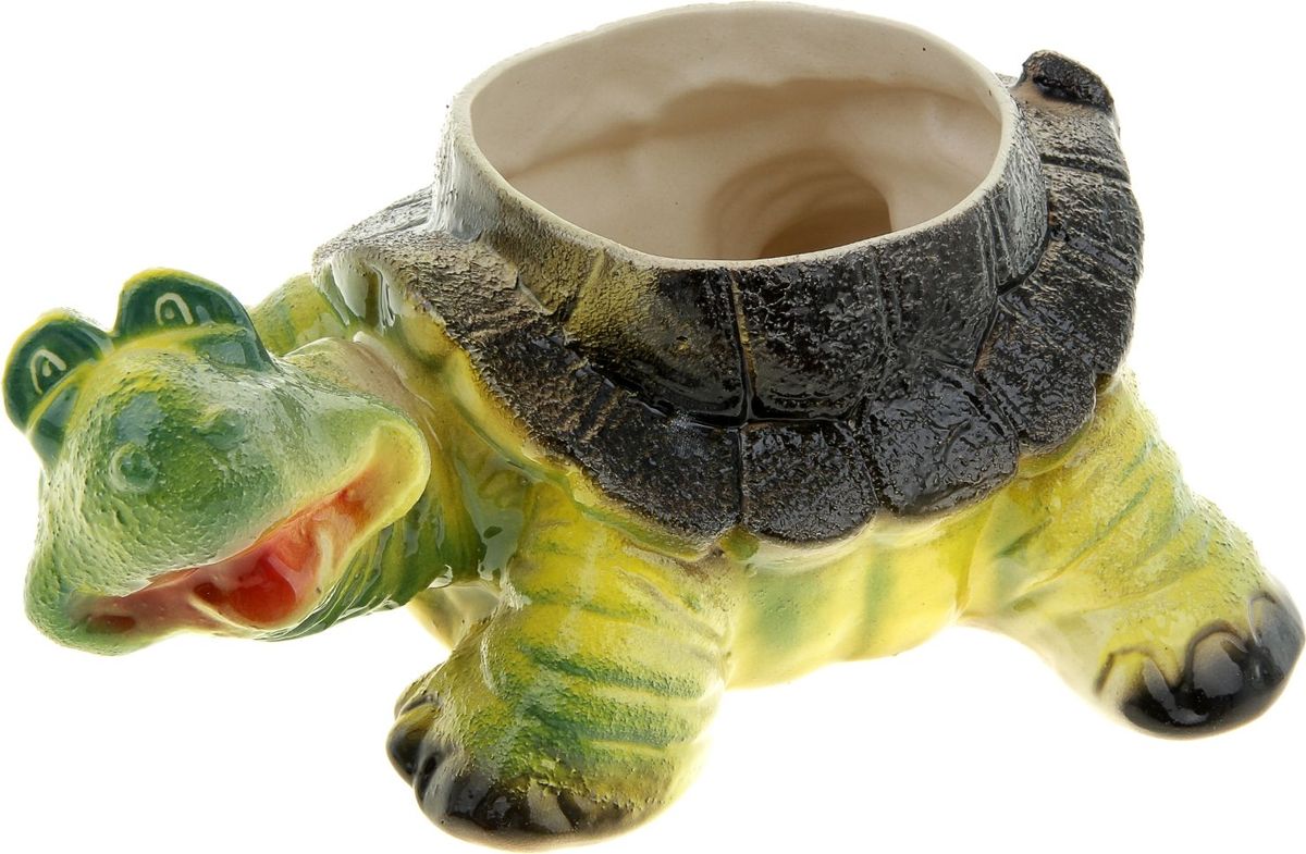 фото Кашпо Керамика ручной работы "Черепаха", 2,4 л
