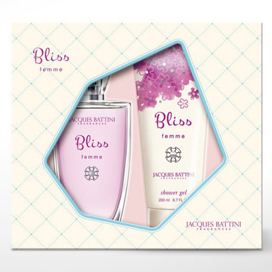 фото Jacgues Battini Cosmetics Подарочный Набор (Парфюмерная вода для женщин Bliss, 100 мл + гель для душа Bliss, 200 мл)