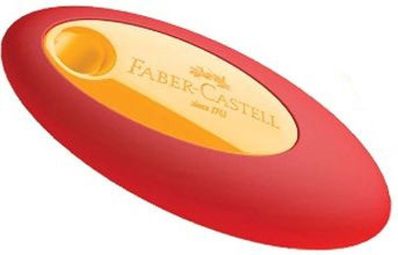 Faber-Castell Ластик цвет желтый красный
