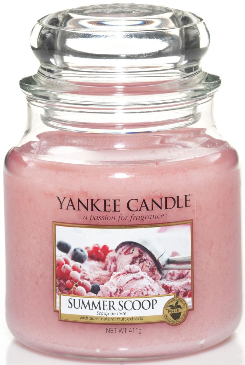 фото Ароматическая свеча Yankee Candle "Кусочек лета / Summer Scoop", 25-45 ч