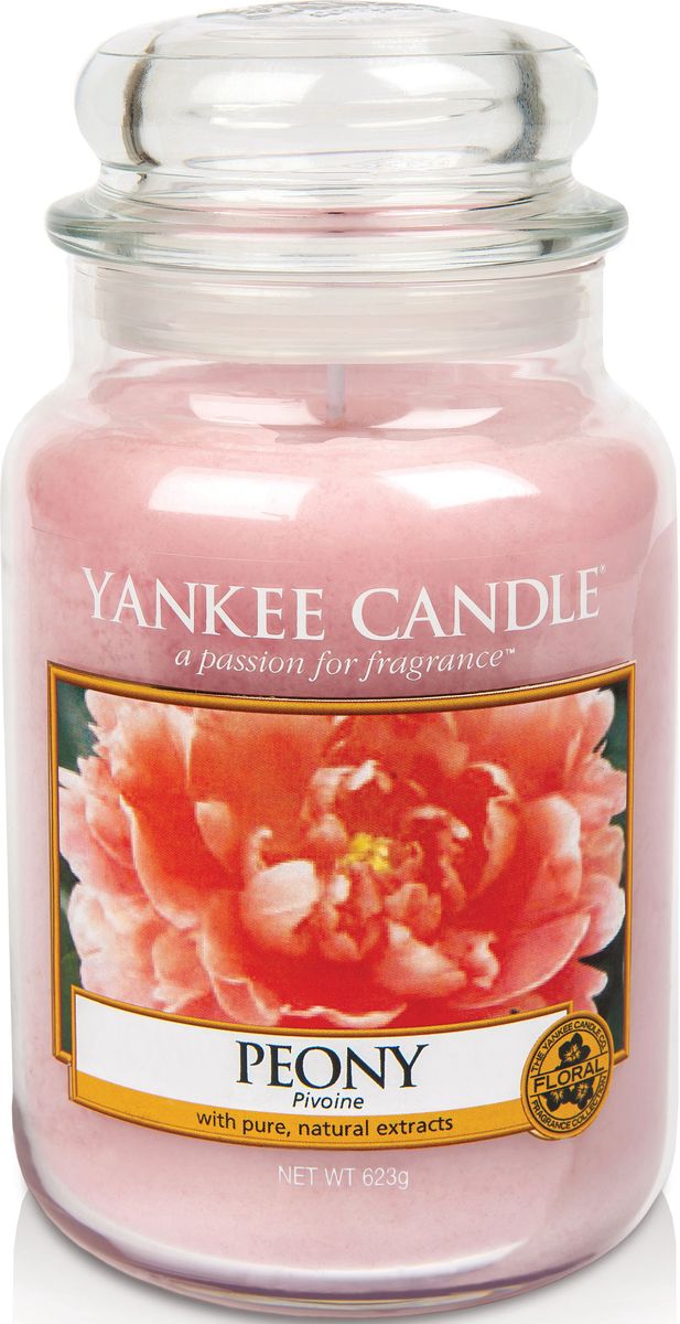 фото Ароматическая свеча Yankee Candle "Пион / Peony", 110-150 ч