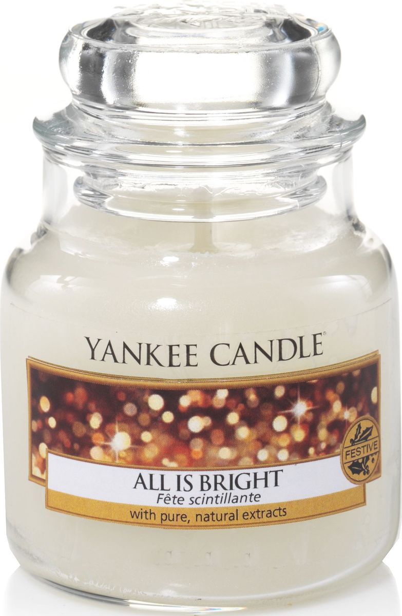 фото Ароматическая свеча Yankee Candle "Светло и ярко / All Is Bright", 25-45 ч