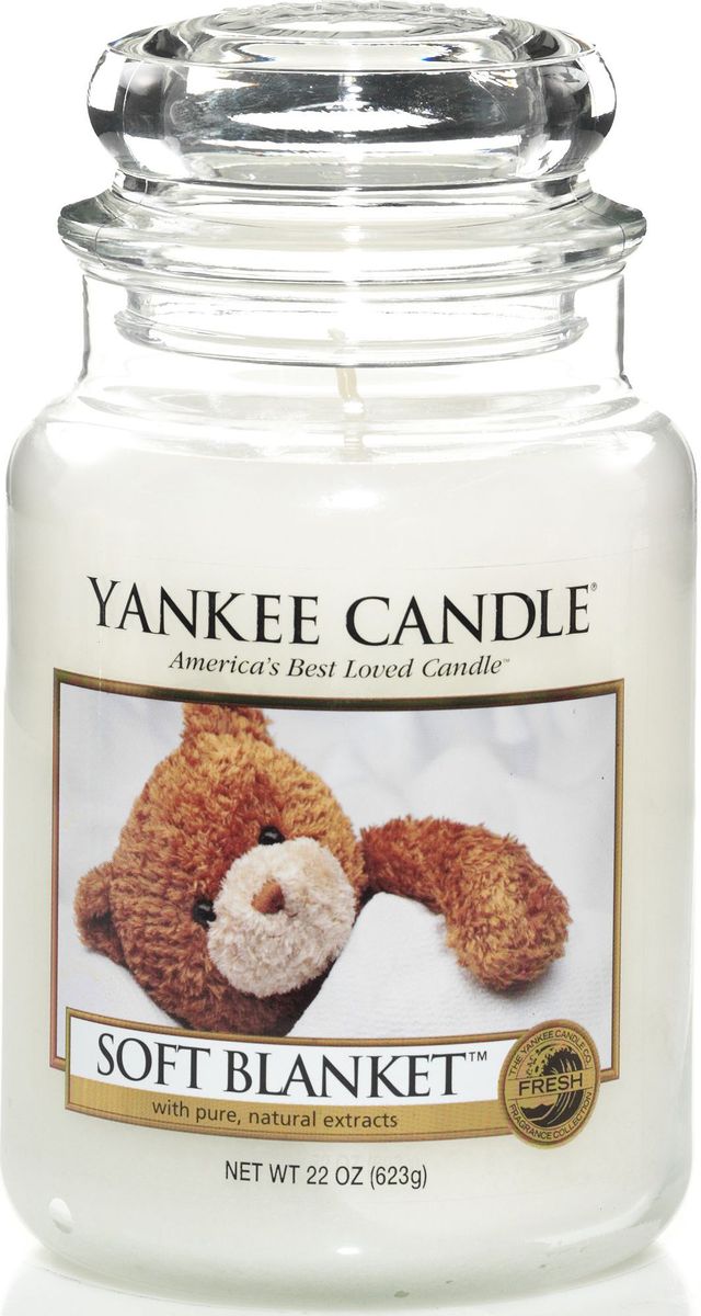 фото Ароматическая свеча Yankee Candle "Мягкое одеяло / Soft Blanket", 110-150 ч