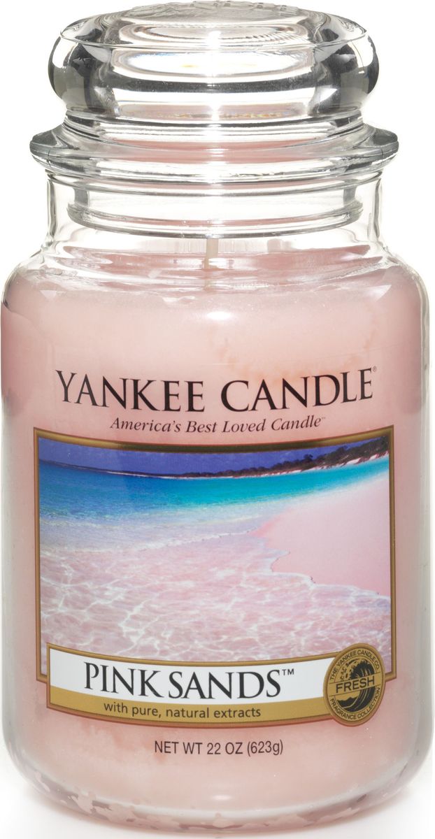 фото Ароматическая свеча Yankee Candle "Розовые пески / Pink Sands", 110-150 ч