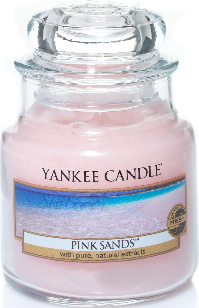 фото Ароматическая свеча Yankee Candle "Розовые пески / Pink Sands", 25-45 ч