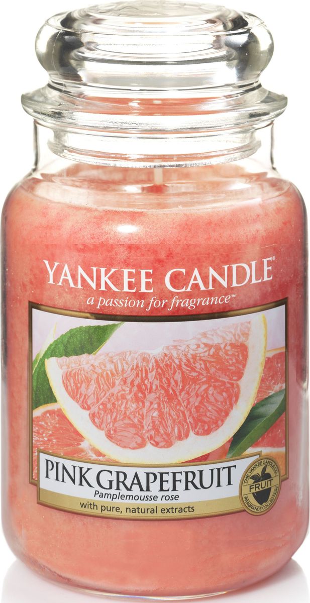 фото Ароматическая свеча Yankee Candle "Розовый грейпфрут / Pink Grapefruit", 110-150 ч