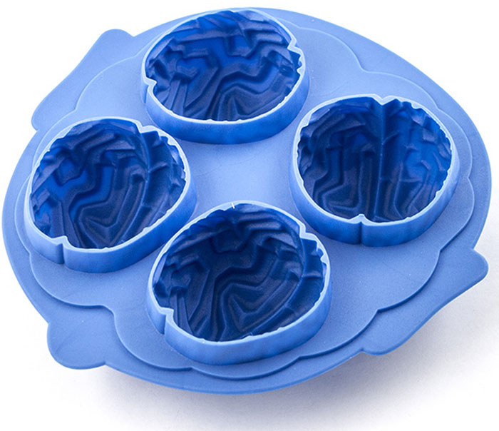 фото Форма для льда Эврика "Мозги", цвет: синий